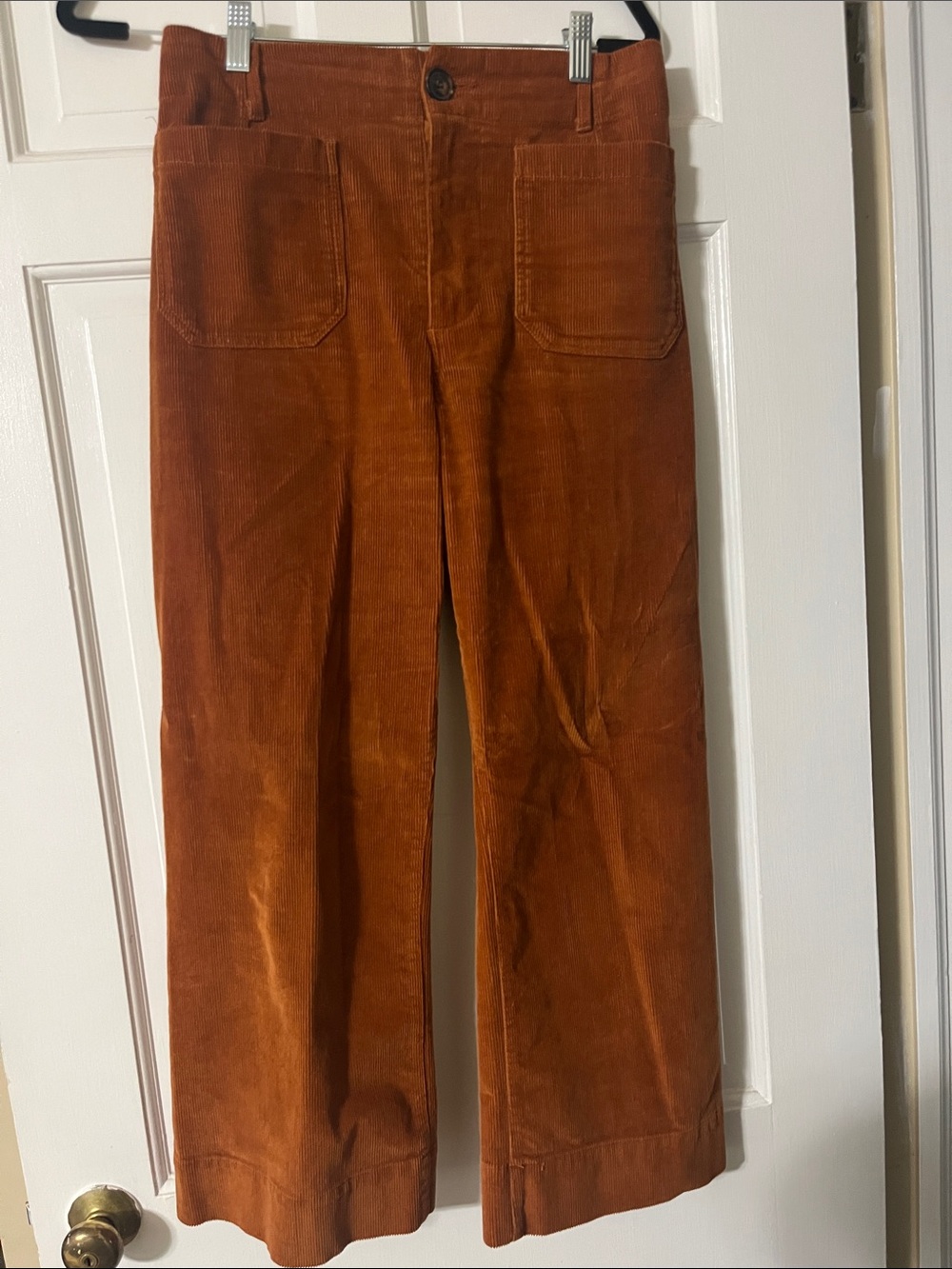 Corduroy Pants in Rust Brown